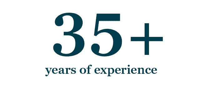 35+ years of experience